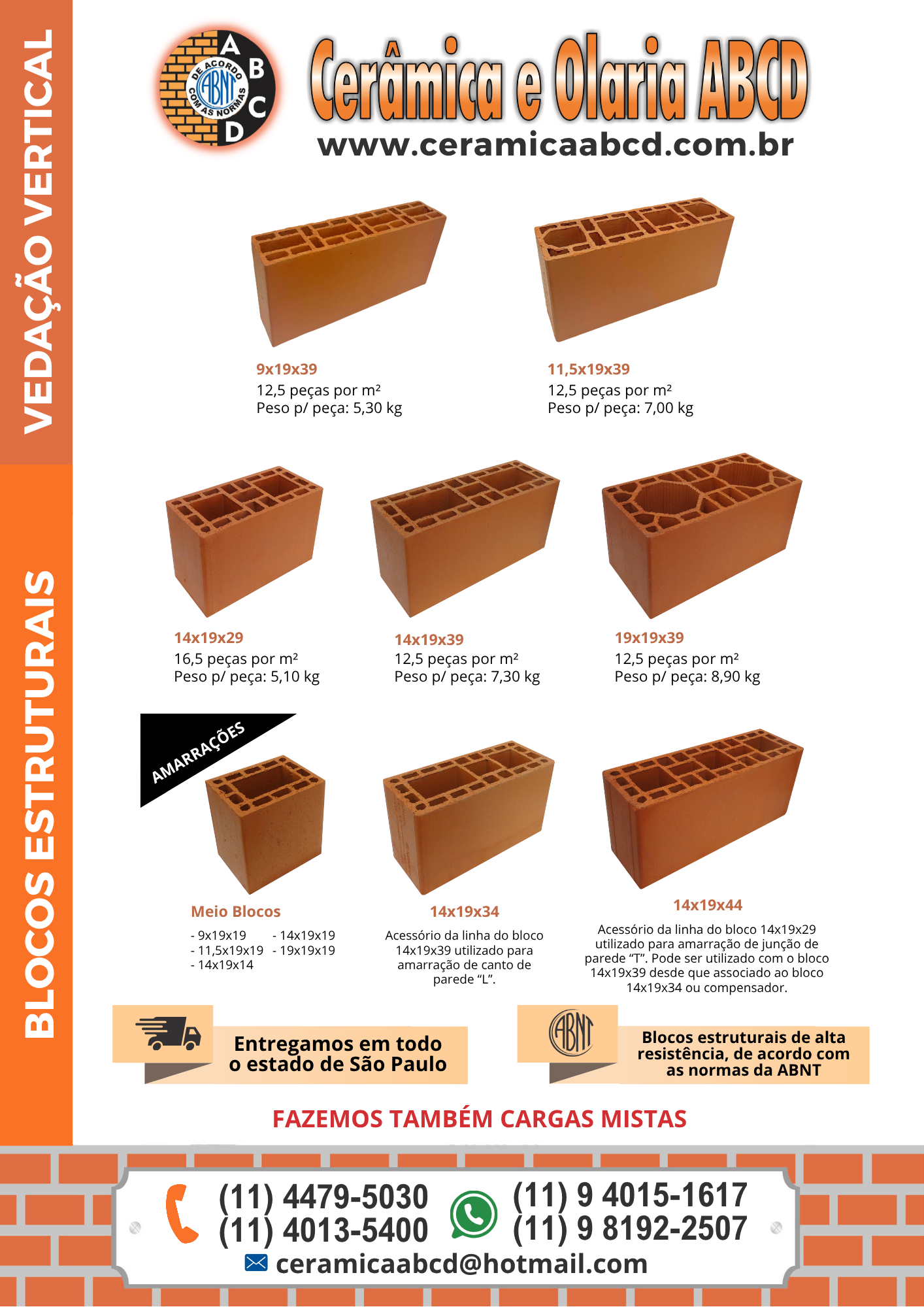 Bloco Cerâmico Estrutural