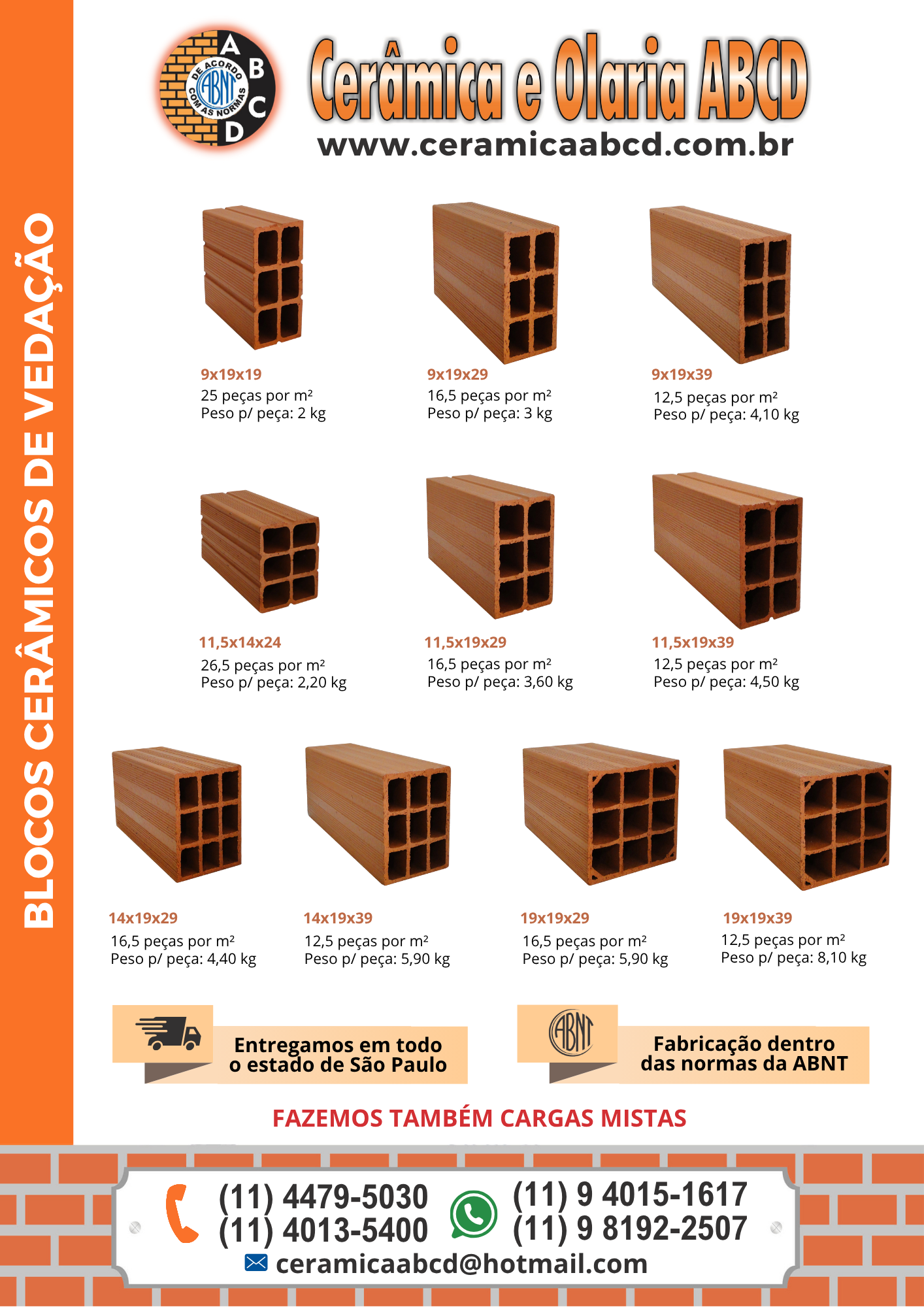 Bloco Cerâmico de Vedação